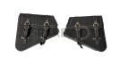 Royal Enfield Interceptor 650 Mounting Rails With Pannier Bags Pair Black - SPAREZO